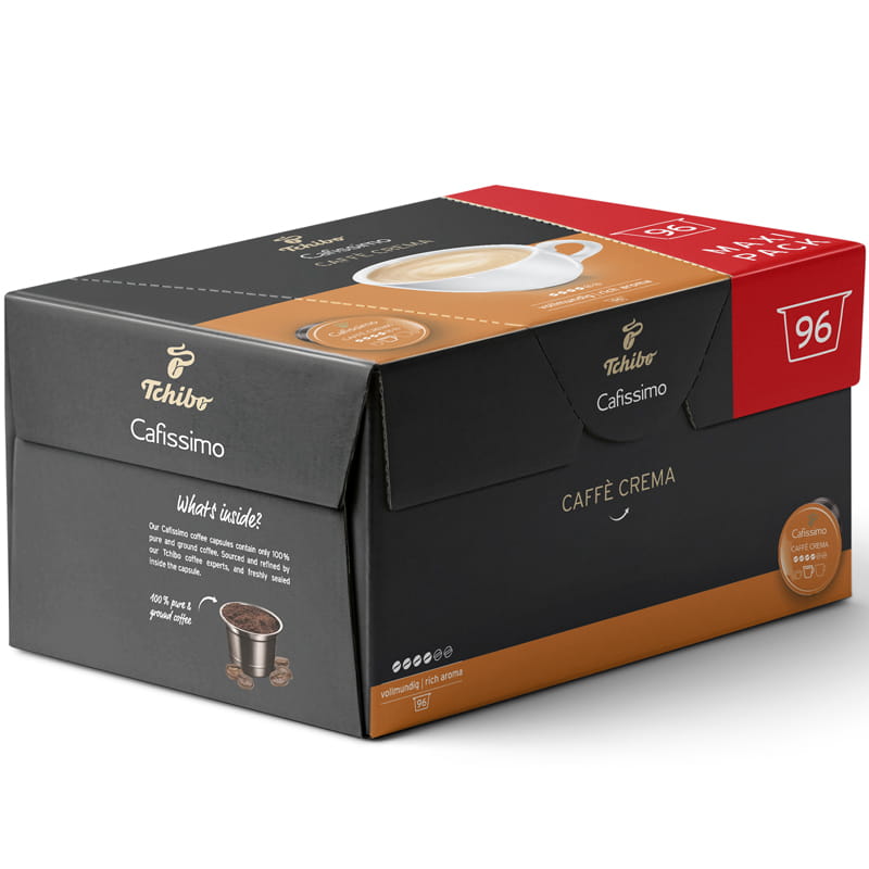 Tchibo Kawa Cafissimo Caffe Crema Vollmundig Rich Aroma 96 kapsułek