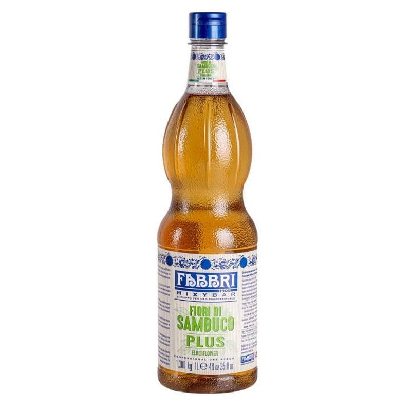Fabbri syrop do kawy Elderflower PLUS - Kwiat Czarnego Bzu Mixybar 1l