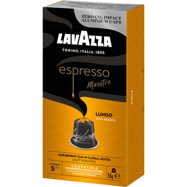 Lavazza Espresso Lungo 10 kapsułek kawa Nespresso