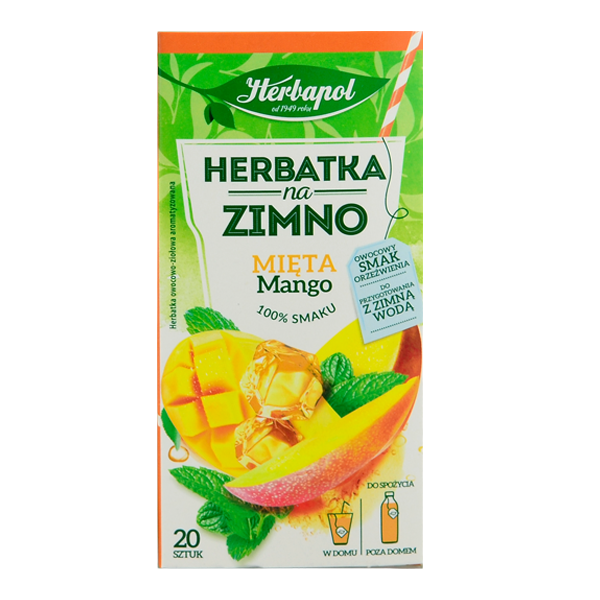 Herbapol Herbatka na Zimno Mięta Mango Ex20 herbata ekspresowa owocowa