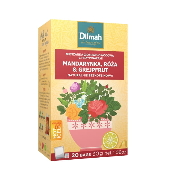 Dilmah Napar Mandarynka, Róża & Grejpfrut ex20