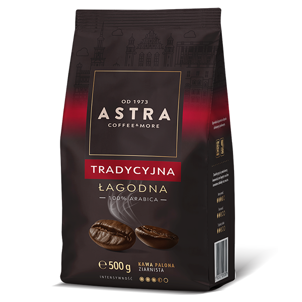 Astra Tradycyjna Łagodna 500g kawa ziarnista