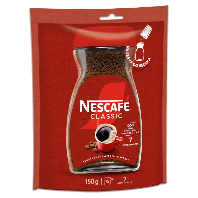 Nescafe Classic 150g torebka kawa rozpuszczalna