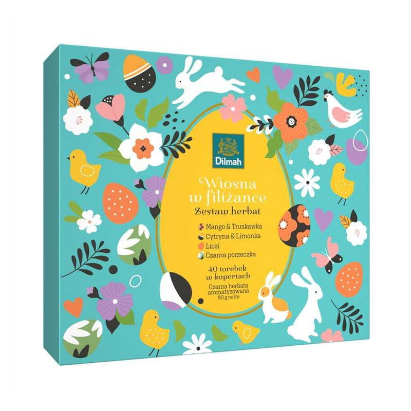 Dilmah Wielkanoc Tea 40 kopert Zestaw Świąteczny Easter