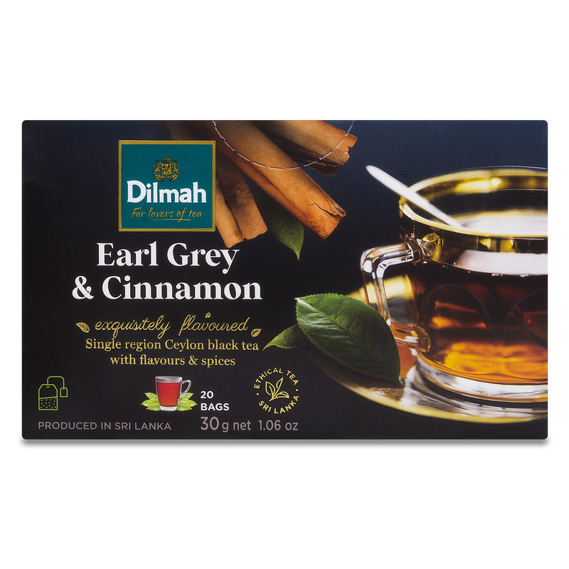 Dilmah Earl Grey & Cinnamon Ex20 herbata z zawieszką