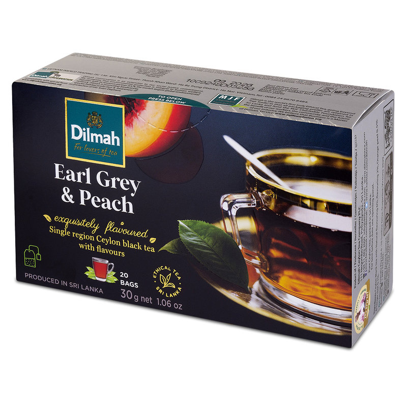 Dilmah Earl Grey & Peach Ex20 herbata z zawieszką
