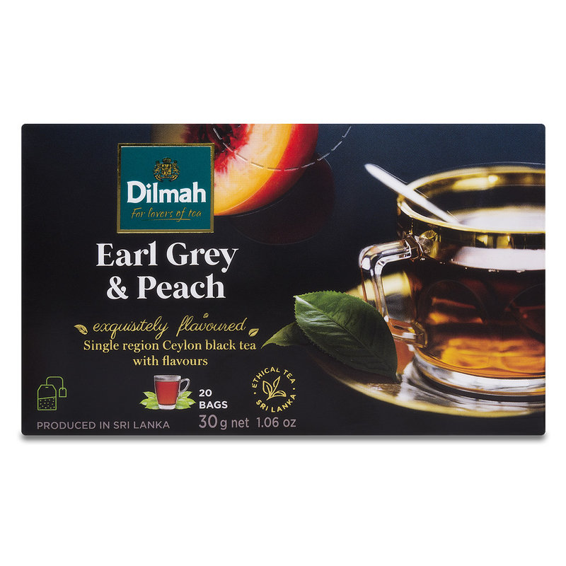 Dilmah Earl Grey & Peach Ex20 herbata z zawieszką