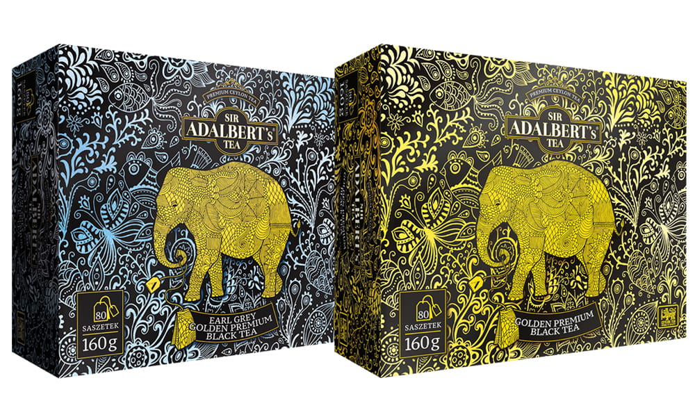 Adalbert'S Tea ZESTAW GOLDEN PREMIUM Earl Grey EX80 + Black EX80 herbata ekspresowa