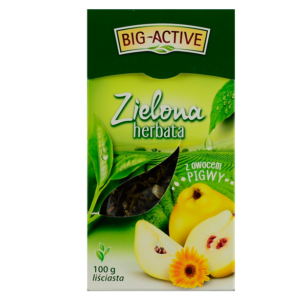 Big-Active zielona z pigwą 100g herbata liściasta