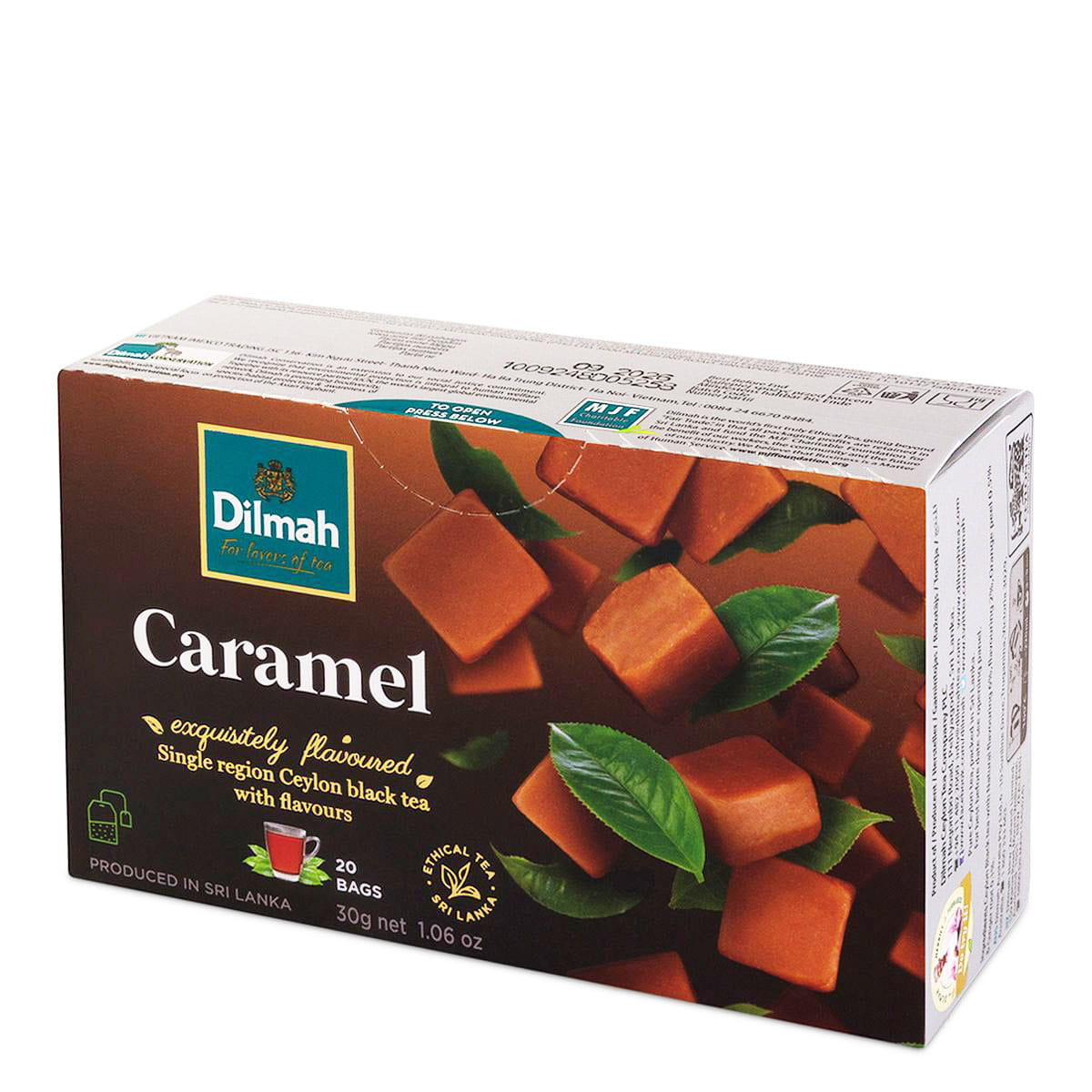 Dilmah Caramel 20 torebek 1,5g herbata z zawieszką