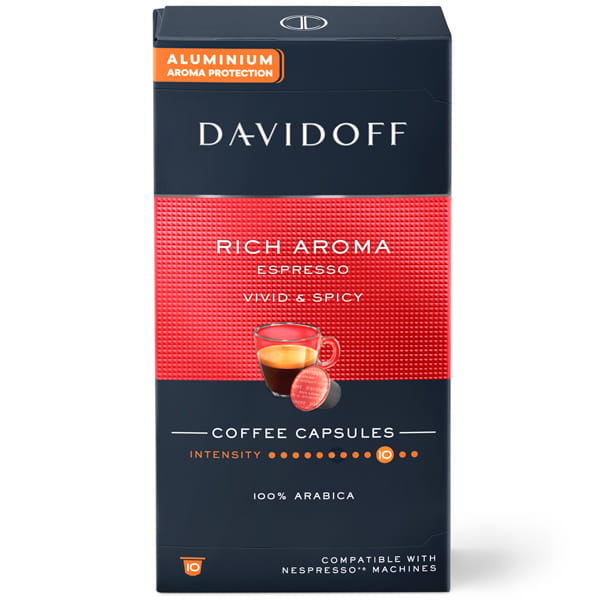 Davidoff Rich Aroma 10 kapsułek kawa Nespresso
