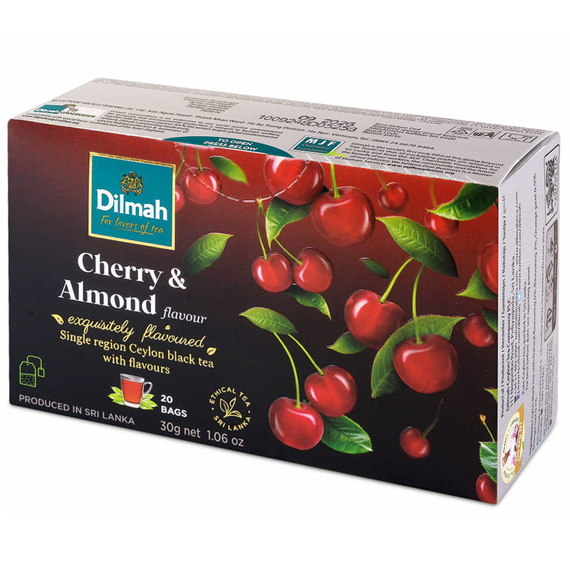 Dilmah Cherry i Almond EX20 herbata z zawieszką