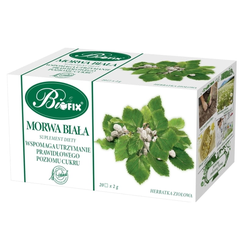 BiFix MORWA BIAŁA Suplement Diety Herbatka ziołowa ekspresowa 20 torebek
