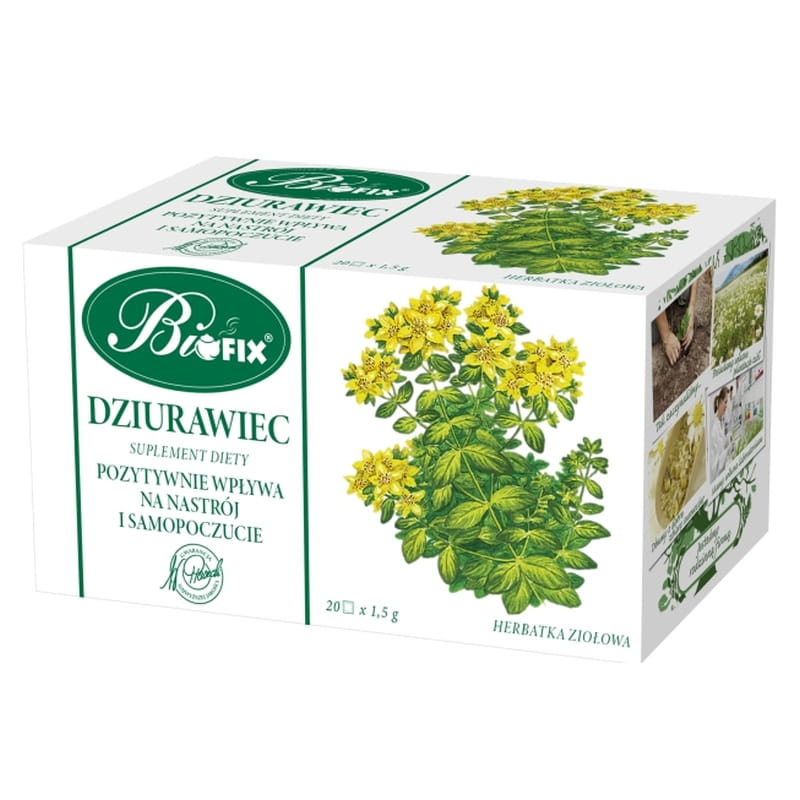 BiFix DZIURAWIEC Suplement Diety Herbatka ziołowa ekspresowa 20 torebek