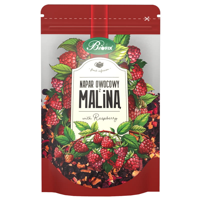 Bi Fix Napar Owocowy z Maliną 100g herbata z suszu owocowego