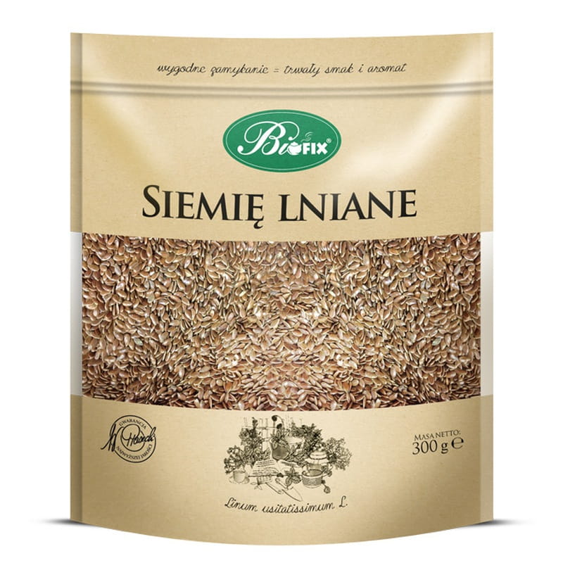 BiFix SIEMIĘ LNIANE Herbatka ziołowa liściasta 300g