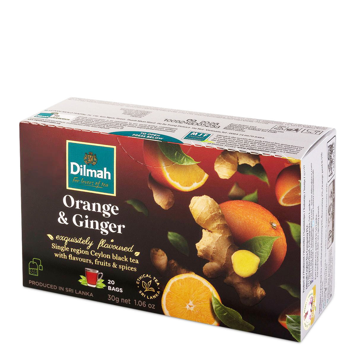 Dilmah Orange-Ginger Ex20 z zawieszką