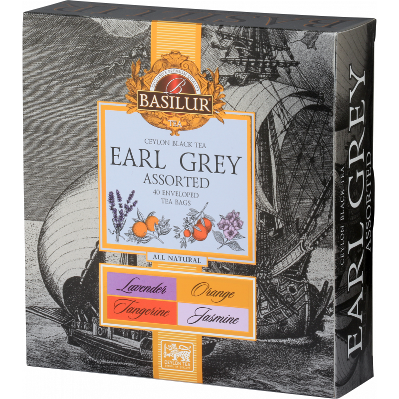 BASILUR Assorted Earl Grey sasz. kop. 40x2g herbata ekspresowa