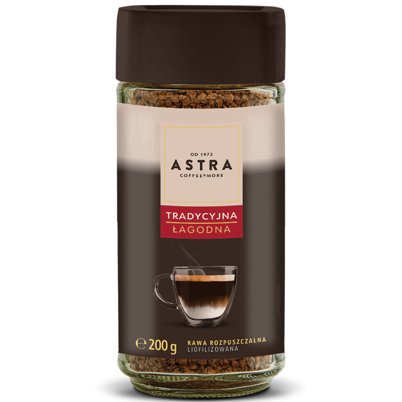 ASTRA Kawa Łagodna Tradycyjna rozpuszczalna 200g