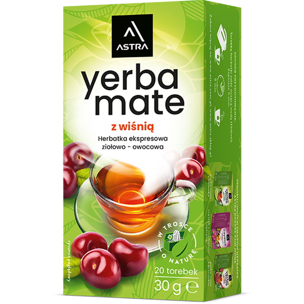 ASTRA YERBA MATE z wiśnią 20 torebek