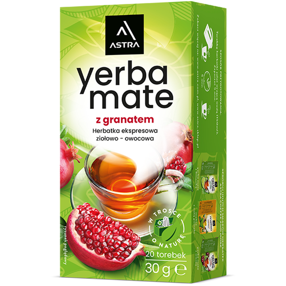 ASTRA YERBA MATE z granatem 20 torebek