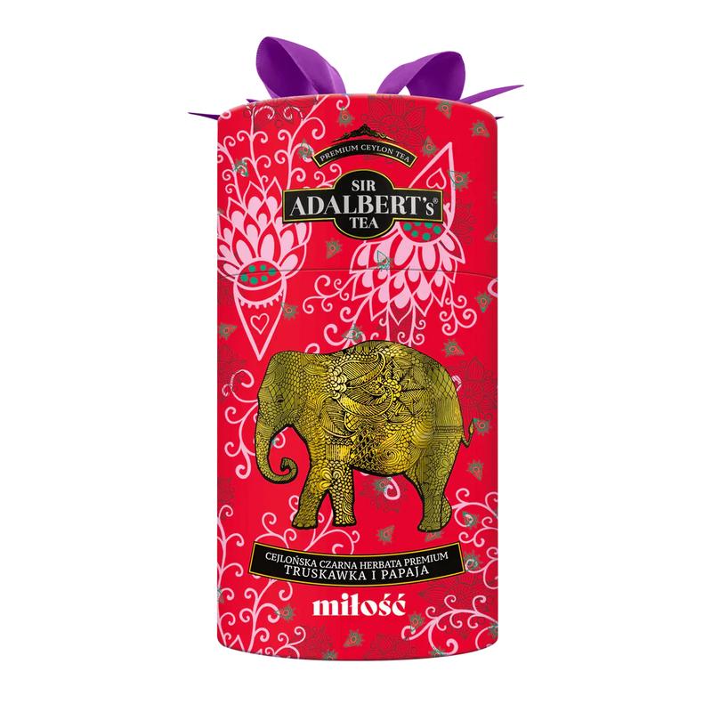 Adalbert'S Tea MIŁOŚĆ Truskawka i Papaja 80g Herbata liściasta