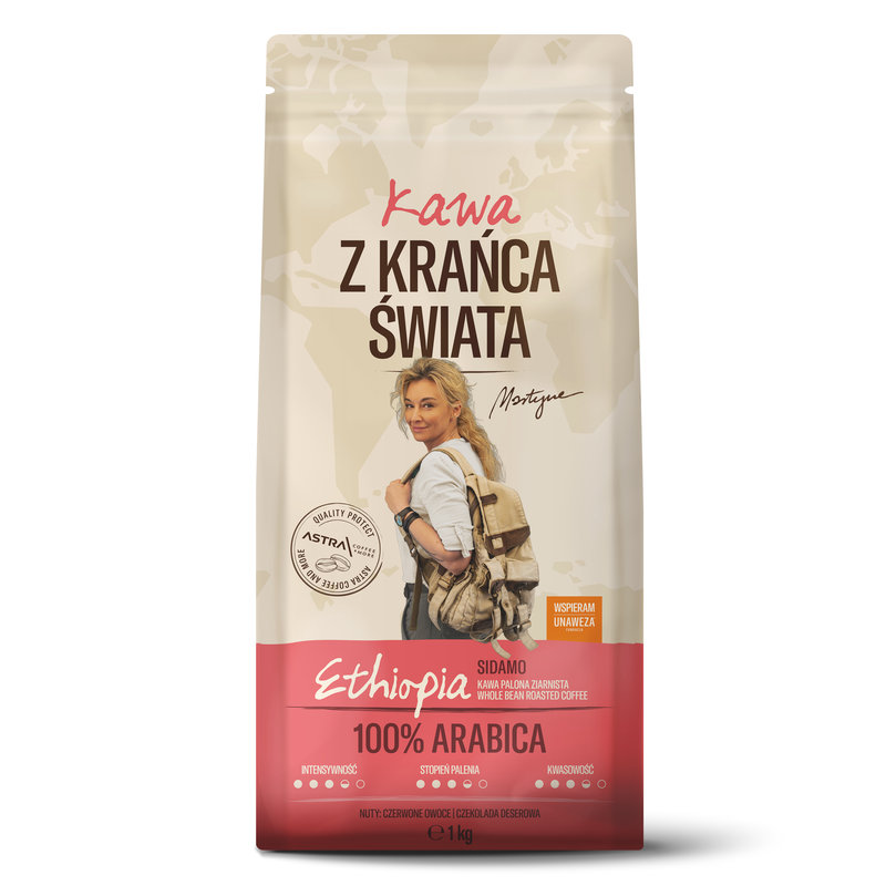 Kawa z Krańca Świata Etiopia 100 % Arabika 1kg kawa ziarnista