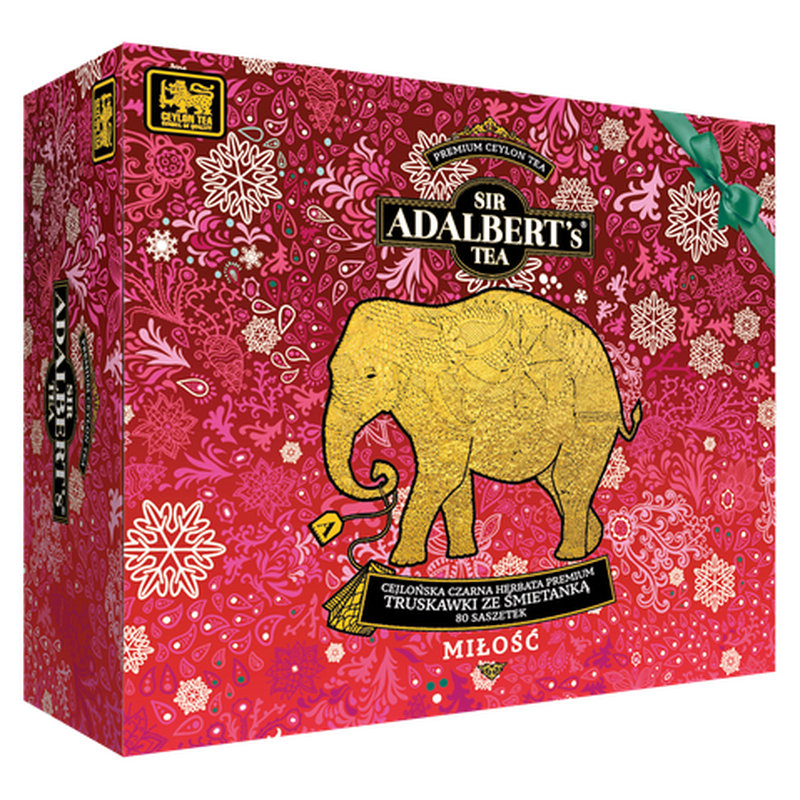 Adalbert'S Tea Miłość, Truskawki ze Śmietanką 160 g (80x2g) Herbata ekspresowa