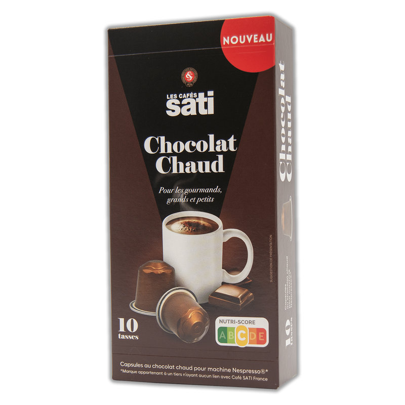 Sati Chocolat Chaud 10 kapsułek kawa Nespresso/75g  czekolada klasyczna