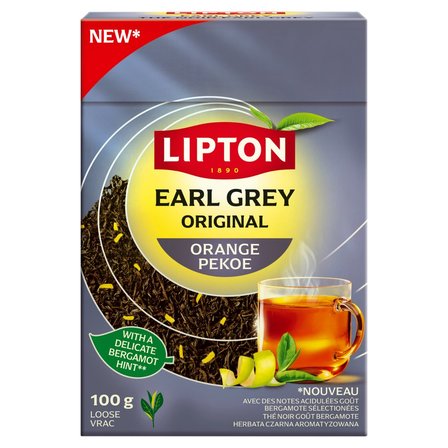 Lipton Earl Grey Herbata czarna 80g liściasta